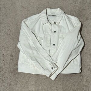 Topshop moto denim jacket 
White